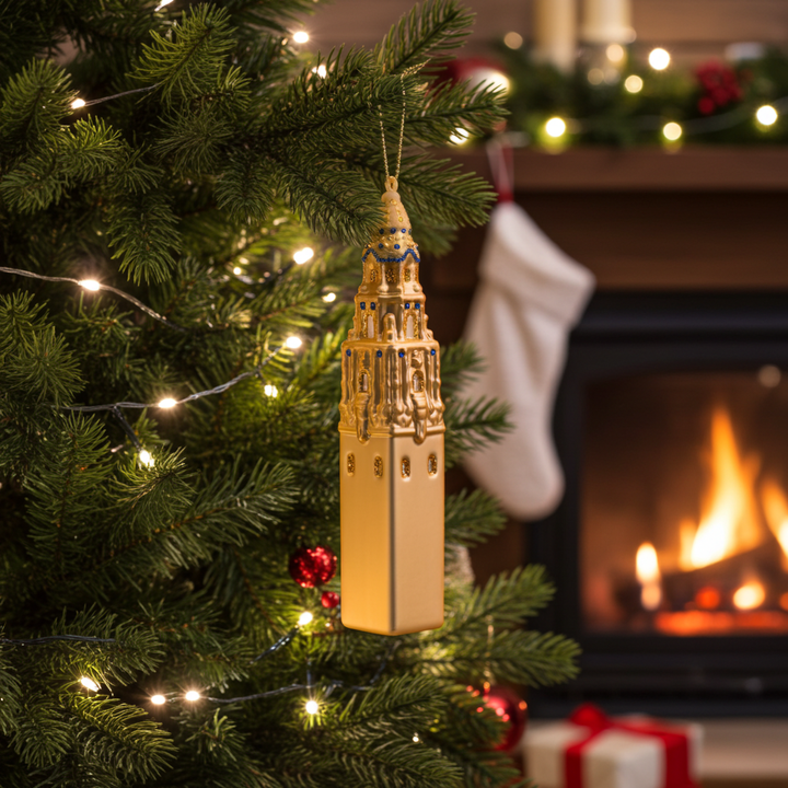 California Tower in Balboa Park Glass Ornament