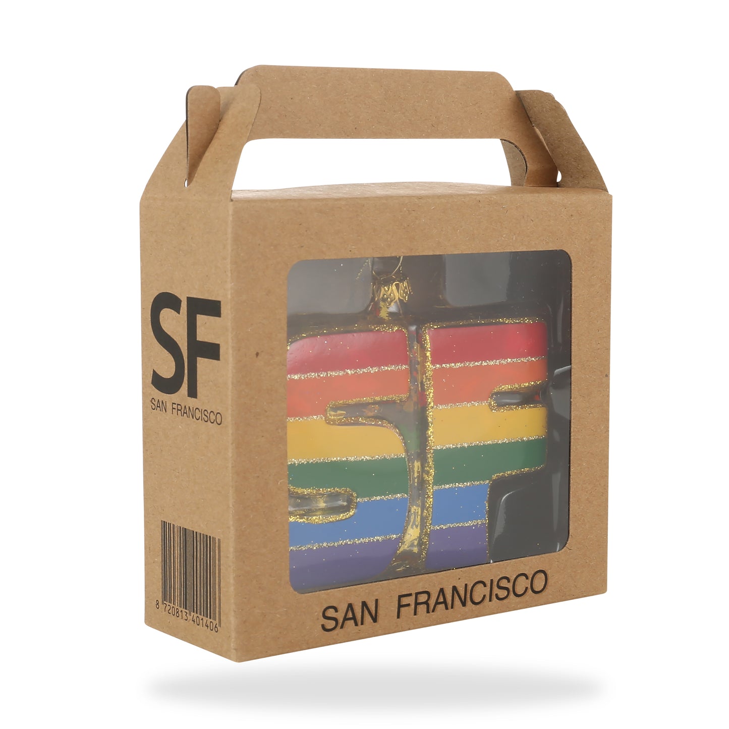 Pride SF Glass Ornament