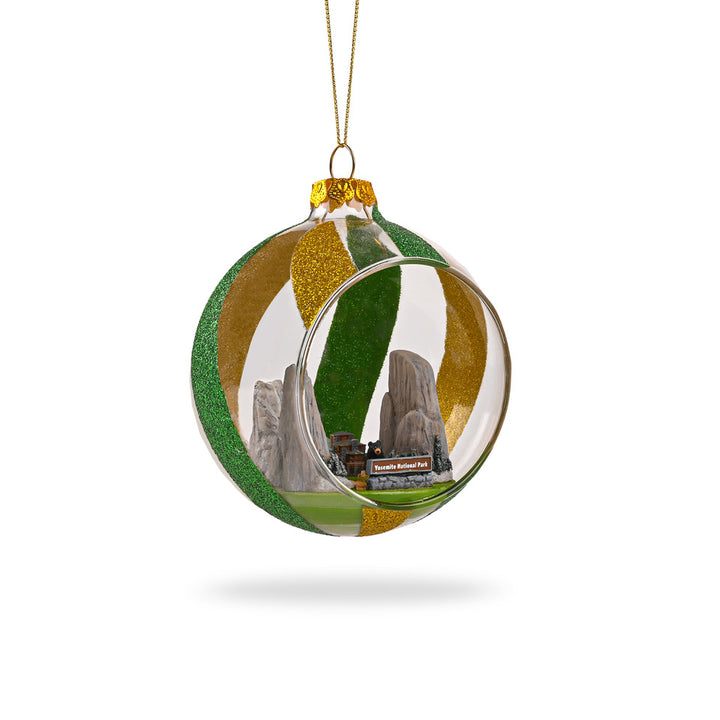 Decorative Yosemite National Park glass ornament